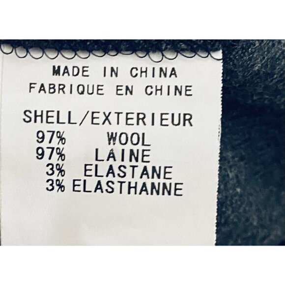 Theory Mini Skirt Womens 4 Pleated Charcoal Gray Ombre Wool Y2K - Picture 5 of 6